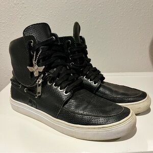 Creative Recreation Black Convertible Leather High Tops Men's US Size 7